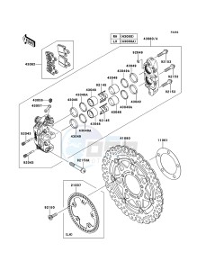 Z750R ABS ZR750PBF FR GB XX (EU ME A(FRICA) drawing Front Brake