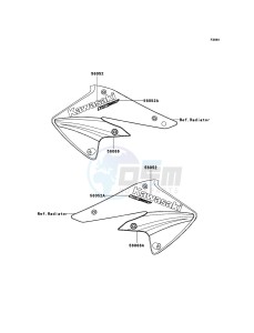 KX250F KX250-N2 EU drawing Decals