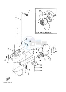 15F drawing PROPELLER-HOUSING-AND-TRANSMISSION