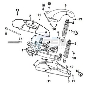 E-XPRO (EH4LW4-EU) (M3) drawing REAR FORK