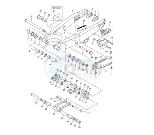 WR F 250 drawing REAR ARM