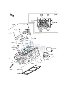 ER-6N_ABS ER650FGF XX (EU ME A(FRICA) drawing Cylinder Head