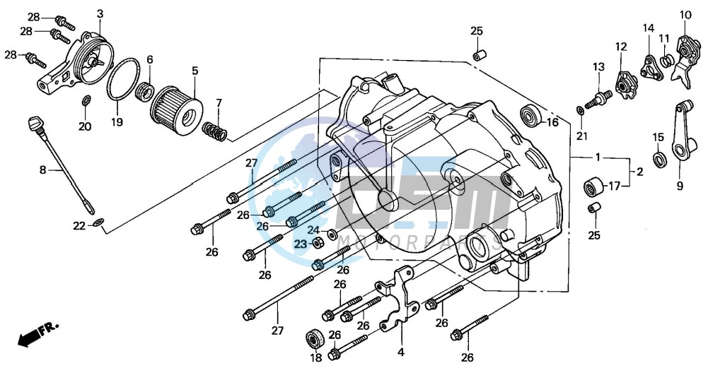 FRONT CRANKCASE COVER (1)