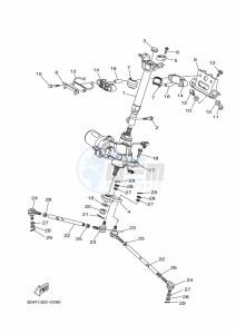 YFM450FWBD KODIAK 450 (BB5M) drawing STEERING