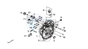 MAXSYM 600 I ABS drawing CRANKCASE RIGHT / START MOTOR