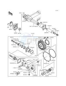 ZL 600 B [ELIMINATOR 600] (B2-B3) [ELIMINATOR 600] drawing DRIVE SHAFT_FINAL GEAR