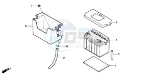 SH50D SCOOPY drawing BATTERY