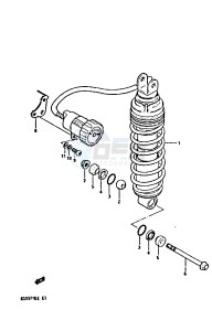 GSX550E (E1) drawing REAR SHOCK ABSORBER (GSX550ED EE)