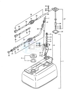 DT 4 drawing Fuel Tank (1988 to 1992)