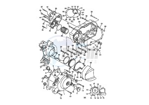 XVS A DRAG STAR CLASSIC 650 drawing CRANKCASE COVER