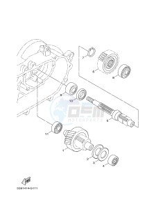 YW125CB BW'S 125 (37D7) drawing TRANSMISSION