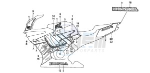 CBR600F2 drawing STRIPE (CBR600F3S)