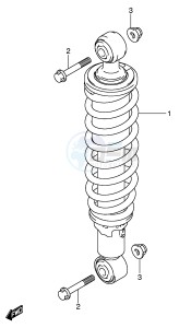 LT-A700X (E17) drawing REAR SHOCK ABSORBER