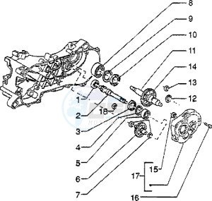 ET2 50 drawing Rear wheel shaft