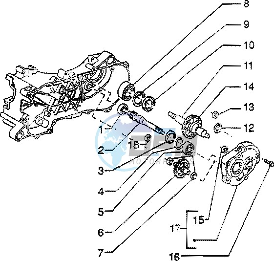 Rear wheel shaft