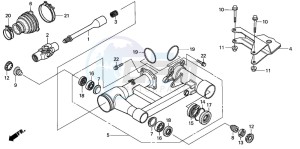 TRX250TE FOURTRAX RECON ES drawing SWINGARM