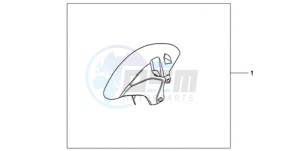 CBR1000RA9 U / ABS MME SPC drawing CARBON FIBER FRONT FENDER