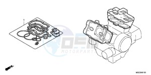 VFR1200FDD VFR1200F Dual Clutch UK - (E) drawing GASKET KIT A