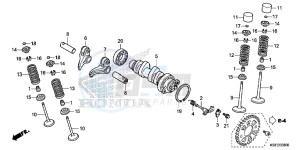 CRF150RD CRF150R Europe Direct - (ED) drawing CAMSHAFT/VALVE