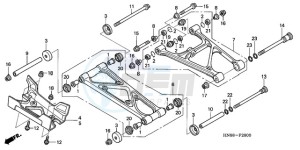 TRX680FA9 Australia - (U) drawing REAR ARM