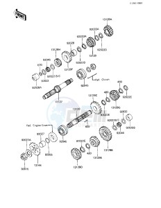 KZ 650 H [CSR] (H3) [CSR] drawing TRANSMISSION -- 83 H3- -