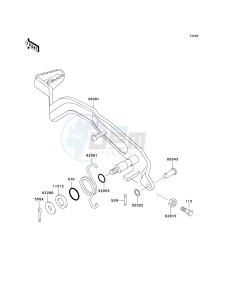 KEF 300 B [LAKOTA SPORT] (B1-B3) [LAKOTA 300 SPORT] drawing BRAKE PEDAL