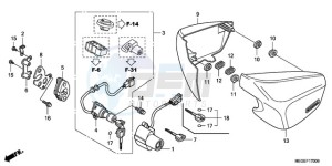 VT750CA9 KO / MK ST drawing SIDE COVER