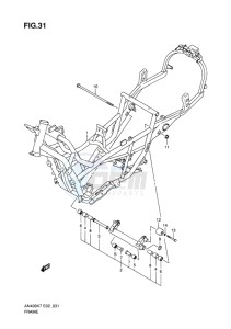 AN400 BURGMAN EU-UK drawing FRAME