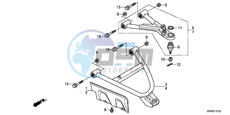 FRONT ARM (4WD)