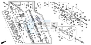 CRF250X drawing REAR CUSHION