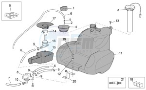 Scarabeo 50 4t 4v net drawing Tank