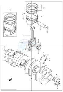 GSF1200 (E2) Bandit drawing CRANKSHAFT