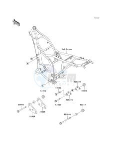 KLX 300 A [KLX300R] (A7-A9) [KLX300R] drawing ENGINE MOUNT