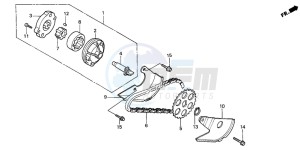 CN250 drawing OIL PUMP