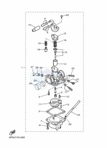 PW50 (2SAR) drawing CARBURETOR