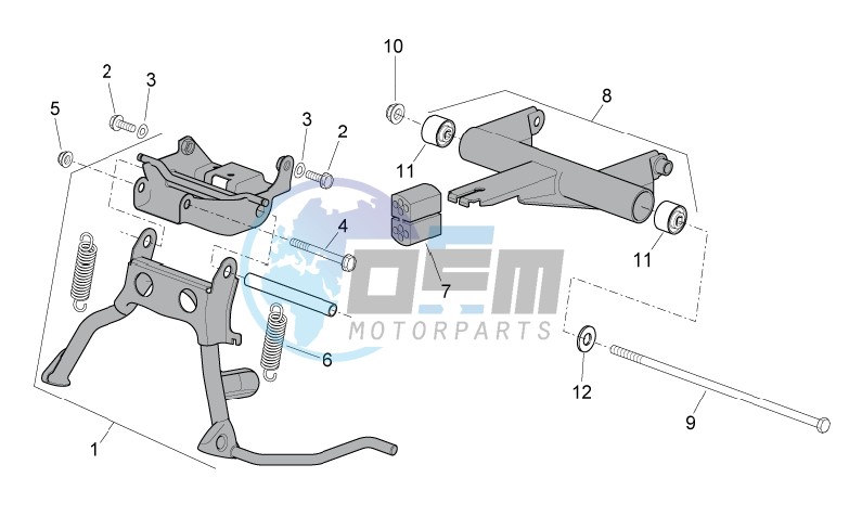 Central stand - Connecting rod