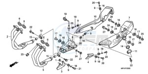 CB1000RAA Europe Direct - (ED / ABS) drawing EXHAUST MUFFLER