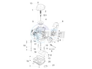 SPRINT 50 4T 4V NOABS E2 (NAFTA) drawing Carburetor's components