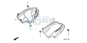 CB600F9 UK - (E / MKH) drawing SIDE COVER