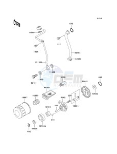 KVF 300 A [PRAIRIE 300 4X4] (A1-A4) [PRAIRIE 300 4X4] drawing OIL PUMP_OIL FILTER