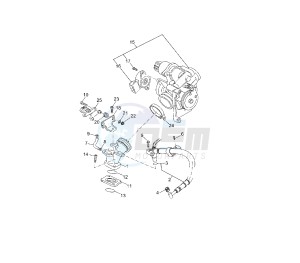 YP R X-MAX 125 drawing THROTTLE BODY