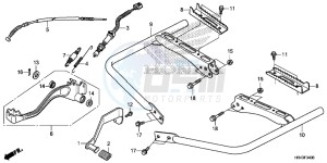 TRX500FE2E TRX500FE2 Europe Direct - (ED) drawing PEDAL/ STEP