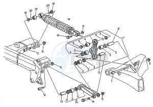 MITO EU2/EU3 125 drawing REAR SHOCK ABSORBER