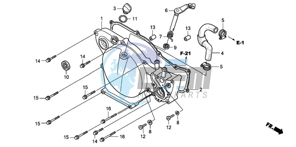 RIGHT CRANKCASE COVER