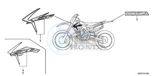 CRF450RG CRF450R Europe Direct - (ED) drawing MARK/STRIPE