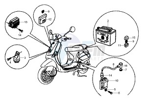 LX 4T 50 drawing Battery