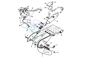 DT RE 125 drawing EXHAUST