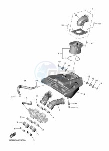 YZF690 YZF-R7 (BEBG) drawing INTAKE