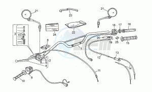 NTX 650 drawing Handlebar