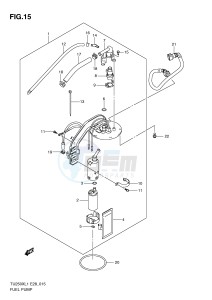 TU250X (E28) drawing FUEL PUMP